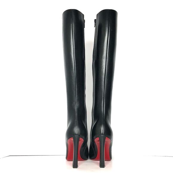 Christian Louboutin Condora Botta 85 Knee High Heeled Pointed Toe Tall Boots 40 - Picture 4 of 8